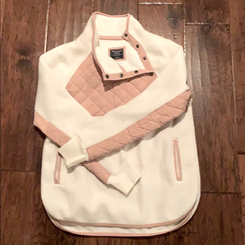 Abercrombie Asymmetrical Snap-Up  Fleece